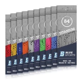 BLUE SPORTS TITANIUM PRO – różowe woskowane sznurówki