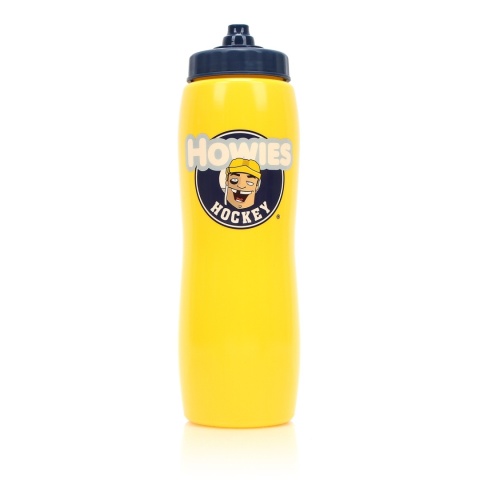 HOWIES - żółty bidon hokejowy z krótkim dziubkiem 1l