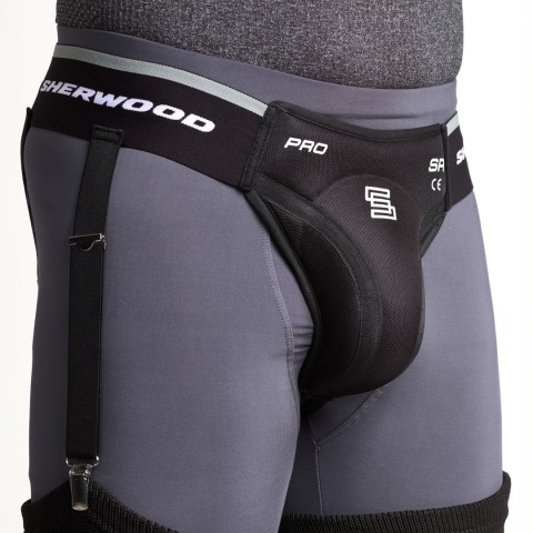 Suspensor Sherwood Pro Jock z podwiązkami Senior
